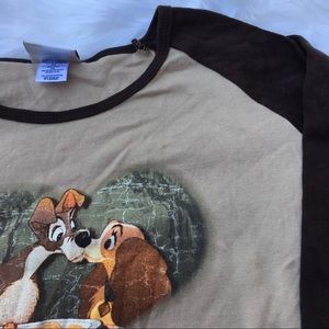 Vintage Tops - Vintage 90s lady and the tramp cropped tee Vintage Tops - Vintage 90s lady and the tramp cropped tee